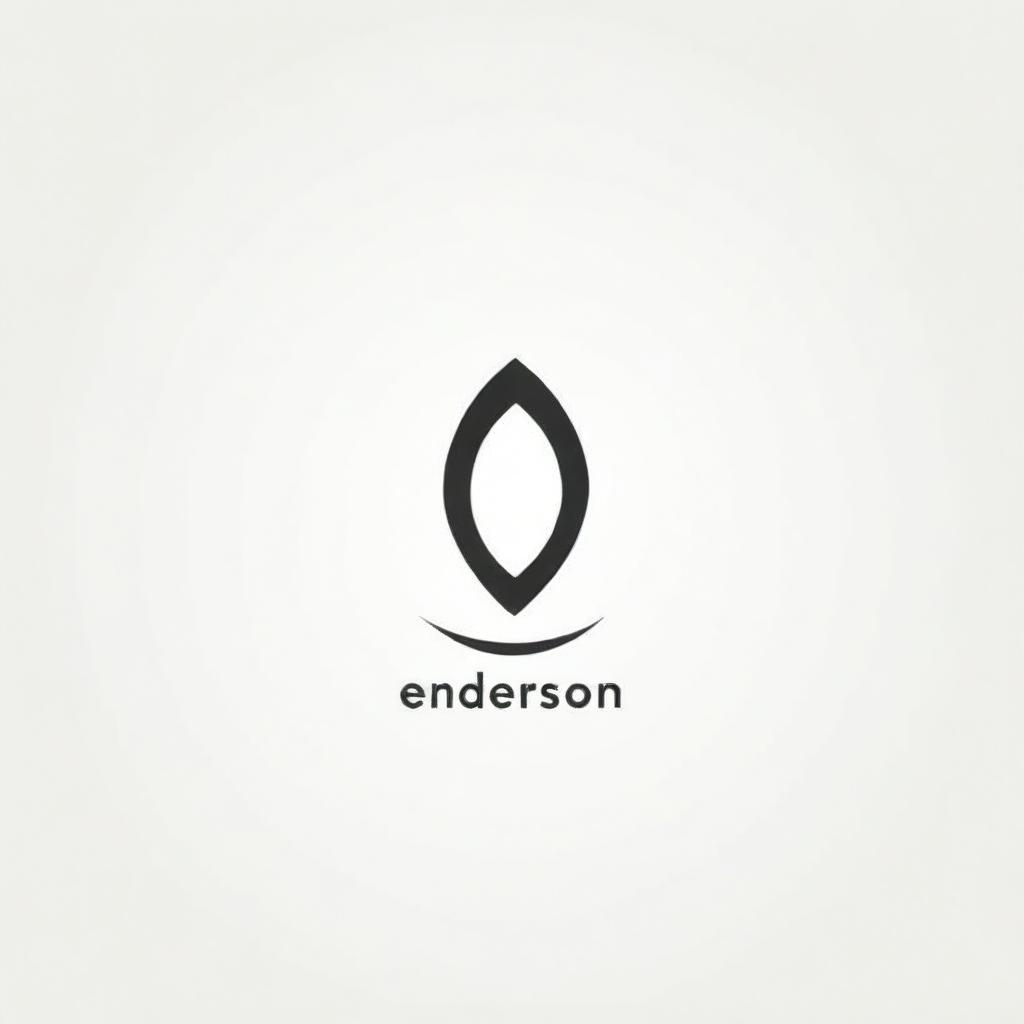 A sleek and modern logo design for the name 'Enderson'