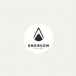 A sleek and modern logo design for the name 'Enderson'