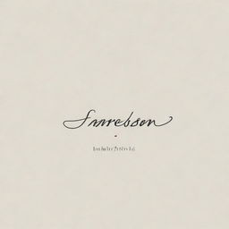 An elegant and sophisticated signature for the name 'Enderson'