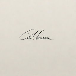 An elegant and sophisticated signature for the name 'Enderson'