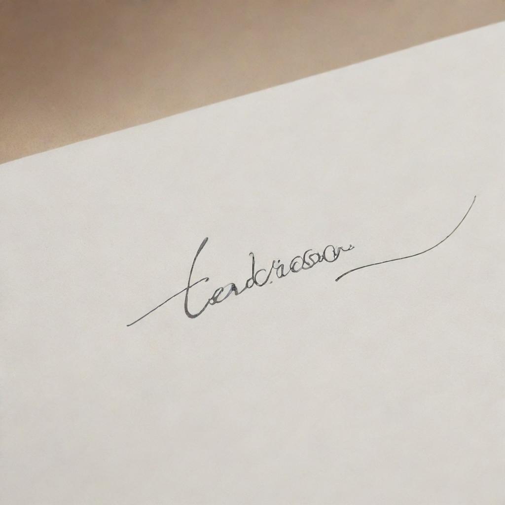 An elegant and sophisticated signature for the name 'Enderson'