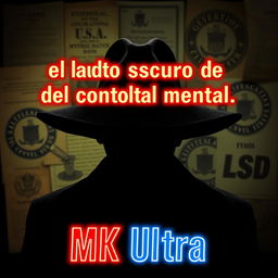 A mysterious and conspiratorial thumbnail featuring a shadowy figure wearing a wide-brimmed hat, symbolizing government agents