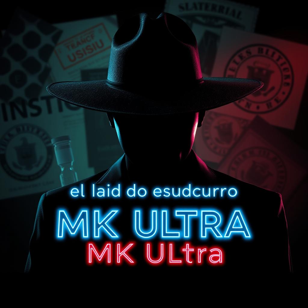 A mysterious and conspiratorial thumbnail featuring a shadowy figure wearing a wide-brimmed hat, symbolizing government agents