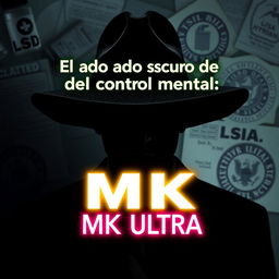 A mysterious and conspiratorial thumbnail featuring a shadowy figure wearing a wide-brimmed hat, symbolizing government agents