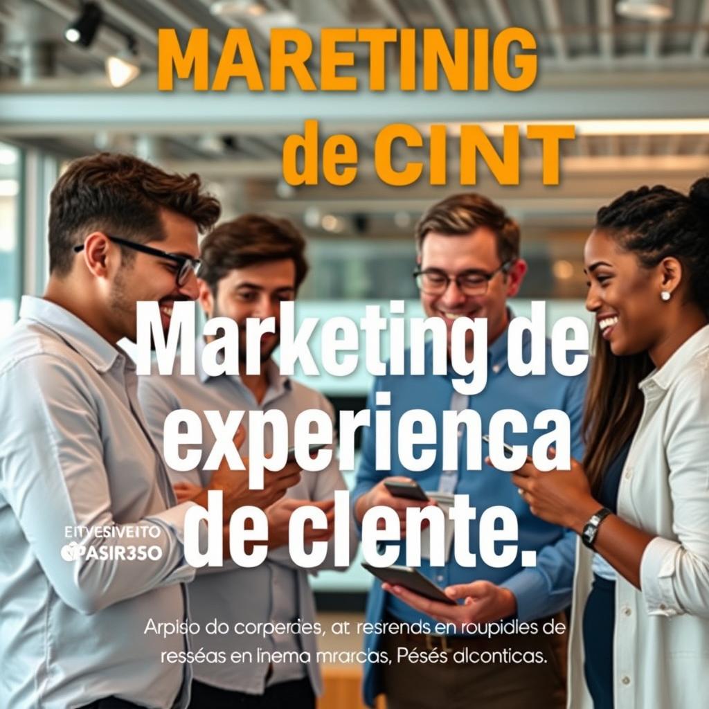 Una portada atractiva para un artículo en español sobre marketing de experiencia de cliente