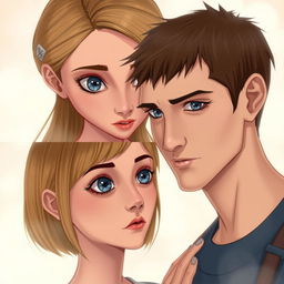 A heartfelt scene titled "Love" featuring Tris and Four from the Divergent series