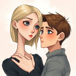 An evocative illustration titled "Love" inspired by the book Divergent, showcasing the intimate moment between Tris and Four