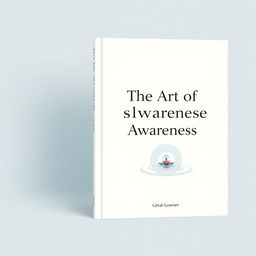 A thoughtful and reflective book cover design for the title "The Art of Self-Awareness"