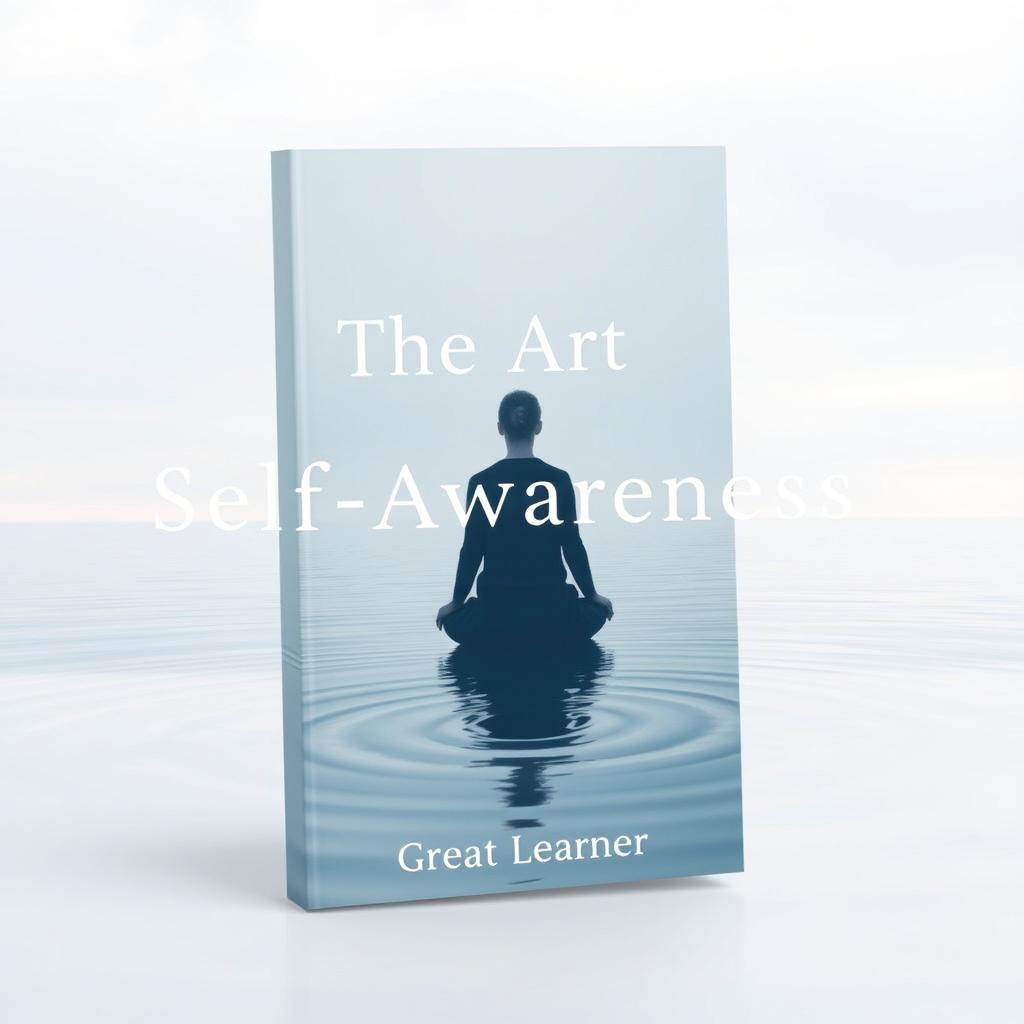 A thoughtful and reflective book cover for "The Art of Self-Awareness"