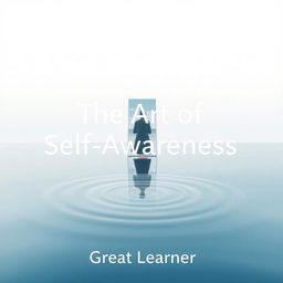 A thoughtful and reflective book cover for "The Art of Self-Awareness"