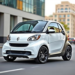 A compact, sporty smart car design for Renault, blending elegance with a dynamic aesthetic