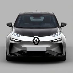 A compact electric car design for Renault with a sporty and aggressive aesthetic