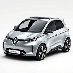 A compact electric car design for Renault with a sporty and aggressive aesthetic