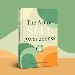 A captivating book cover design for 'The Art of Self-Awareness' by Great Learner