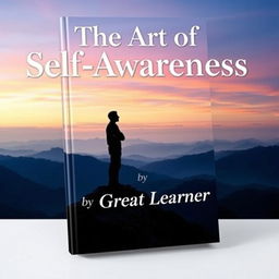 A visually striking book cover for 'The Art of Self-Awareness' by Great Learner