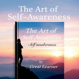 A visually striking book cover for 'The Art of Self-Awareness' by Great Learner