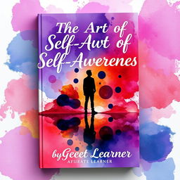 A captivating and artistic book cover for 'The Art of Self-Awareness' by Great Learner