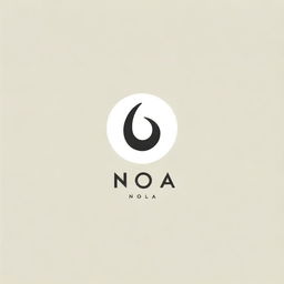 Design a professional and sleek logo for a brand named 'Noa'. The logo should incorporate a modern typeface and neutral colors to convey sophistication and elegance.