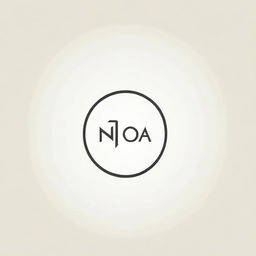 Design a professional and sleek logo for a brand named 'Noa'. The logo should incorporate a modern typeface and neutral colors to convey sophistication and elegance.