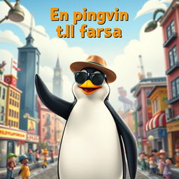 A humorous movie poster styled like a classic National Lampoon film, featuring a cartoonish penguin as the central character