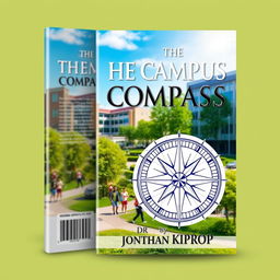 A book cover design featuring the title 'THE CAMPUS COMPASS' by 'DR JONATHAN KIPROP'