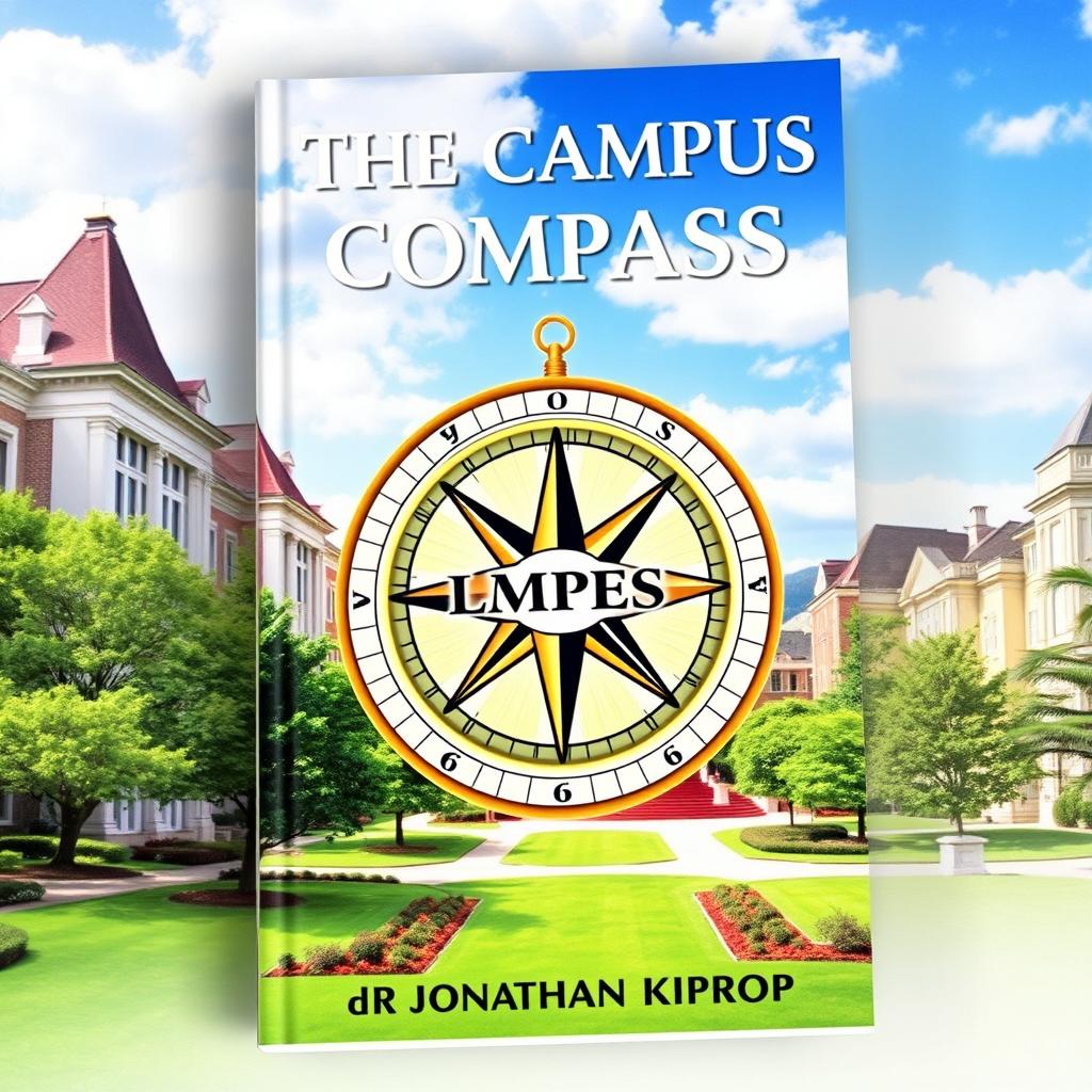 A book cover featuring the title "THE CAMPUS COMPASS" prominently displayed at the top