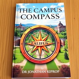 A book cover featuring the title "THE CAMPUS COMPASS" prominently displayed at the top