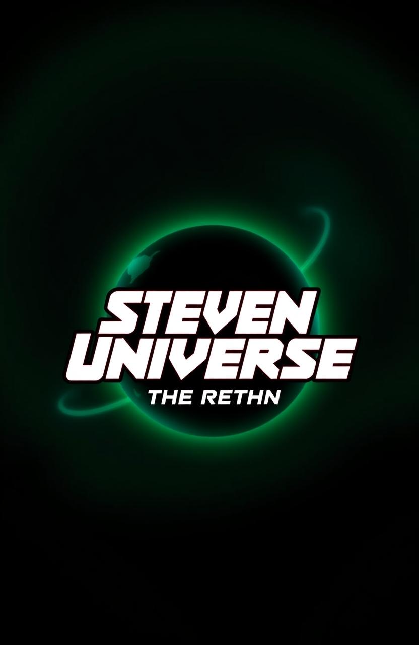 A title card for a fictional project inspired by Steven Universe, featuring the text 'Steven Universe: The Return' in a sharp, eye-catching font reminiscent of the original series