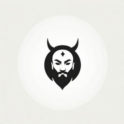 Design a logo that mirrors a samurai's headgear with an emphasized incorporation of the letters 'N', 'O', and 'A'. These letters should be a bold focal point within the traditional connotations of the samurai symbolism.
