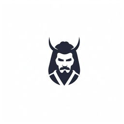 Create a dynamic logo representing a samurai's headgear. Infuse the design with the letters 'N', 'O', and 'A' as the primary inspiration, emphasizing their presence in a strong and compelling manner.