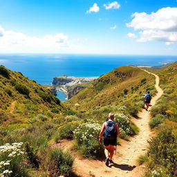 A scenic hiking trail in Cádiz, showcasing the natural beauty of the region