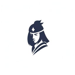 Create a dynamic logo representing a samurai's headgear. Infuse the design with the letters 'N', 'O', and 'A' as the primary inspiration, emphasizing their presence in a strong and compelling manner.