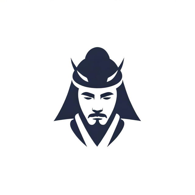 Generate an image of a wordmark shaped in the likeness of a samurai's headgear. The letters 'N', 'O' and 'A' should be emphasized and cleverly integrated into the headgear's design.