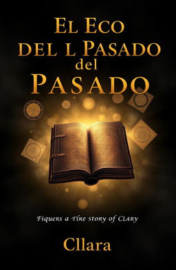 A dark and nebulous background exuding an aura of mystery for the cover of 'El Eco del Pasado'