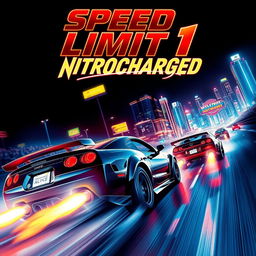 An adrenaline-charged movie poster for a film titled 'Speed Limit 1: Nitrocharged