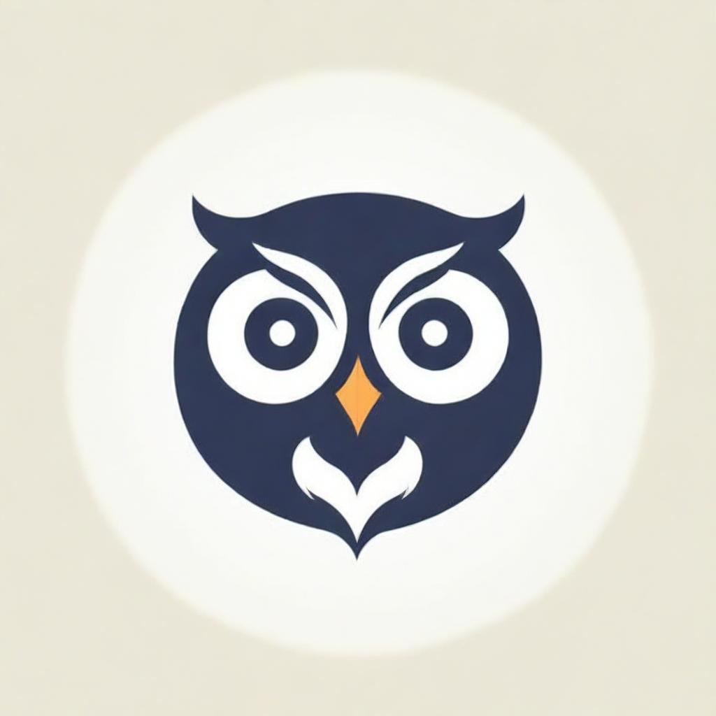 Design a lettermark that embodies the appearance of an owl, using the letters 'N', 'O', and 'A'. The design should merge these letters into a creative representation, mirroring the unique features of an owl.