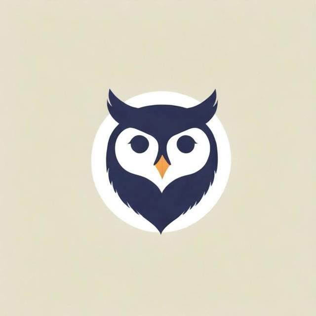 Design a lettermark that embodies the appearance of an owl, using the letters 'N', 'O', and 'A'. The design should merge these letters into a creative representation, mirroring the unique features of an owl.