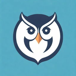 Design a lettermark that embodies the appearance of an owl, using the letters 'N', 'O', and 'A'. The design should merge these letters into a creative representation, mirroring the unique features of an owl.