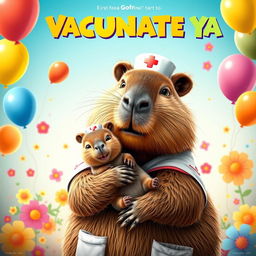 A delightful movie poster for the film titled 'VACUNATE YA'