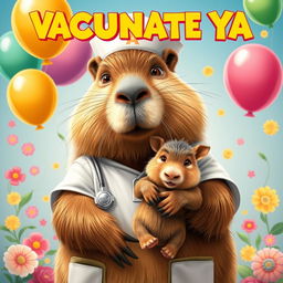 A delightful movie poster for the film titled 'VACUNATE YA'