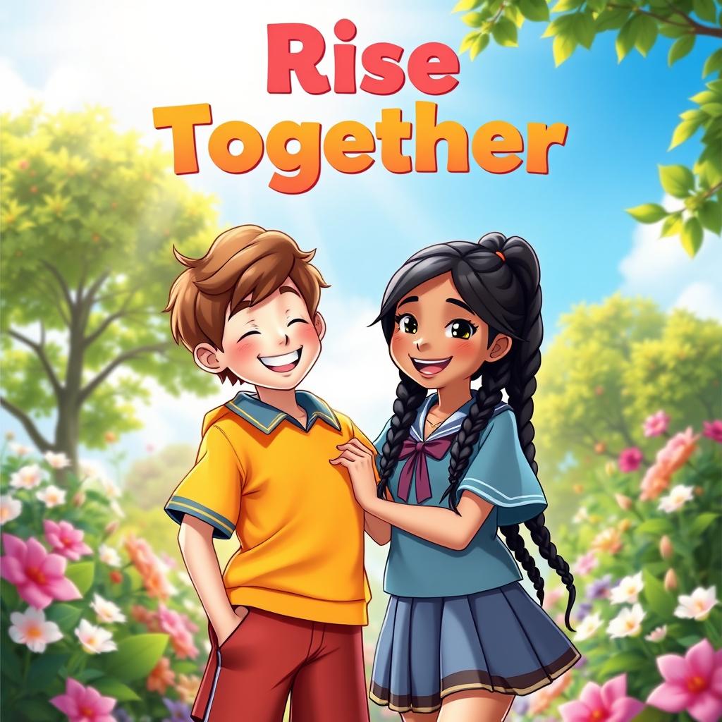 A vibrant Disney-style poster measuring 9x16, titled 'Rise Together'