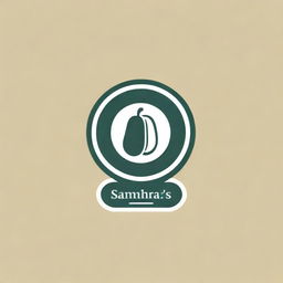 Design an elegant and premium logo for 'Samantha's Homestyle Atchara'. Incorporate symbols representing homecooked food and the distinctiveness of atchara pickles. Use rich colors to reflect an expensive feel.