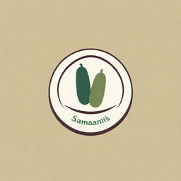 Design an elegant and premium logo for 'Samantha's Homestyle Atchara'. Incorporate symbols representing homecooked food and the distinctiveness of atchara pickles. Use rich colors to reflect an expensive feel.