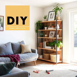 An engaging DIY home project that showcases a stylish and affordable decor piece made from everyday materials