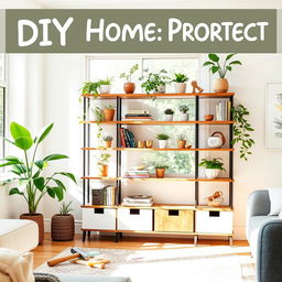 An engaging DIY home project that showcases a stylish and affordable decor piece made from everyday materials