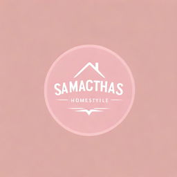 Design a logo with text that says 'Samantha's Homestyle Atchara' in bold, visually appealing font. The main color theme should be various shades of pink. Incorporate elements relating to homestyle atchara for a personalized touch.