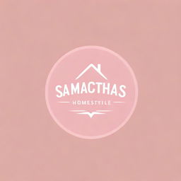 Design a logo with text that says 'Samantha's Homestyle Atchara' in bold, visually appealing font. The main color theme should be various shades of pink. Incorporate elements relating to homestyle atchara for a personalized touch.