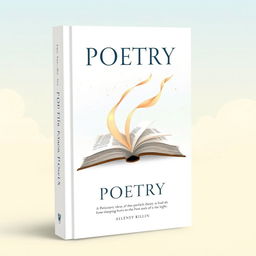 A book cover design for a poetry collection, featuring a philosophical image that inspires reflection and thought