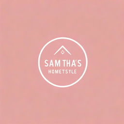 Design a logo with text that says 'Samantha's Homestyle Atchara' in bold, visually appealing font. The main color theme should be various shades of pink. Incorporate elements relating to homestyle atchara for a personalized touch.