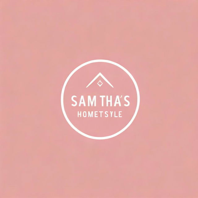 Design a logo with text that says 'Samantha's Homestyle Atchara' in bold, visually appealing font. The main color theme should be various shades of pink. Incorporate elements relating to homestyle atchara for a personalized touch.